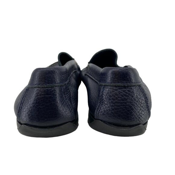 L'Artigiano Sorrentino Navy Blue Leather Loafers 37 - Picture 6 of 6